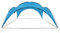 vidaXL Partyzelt Event Pavillon Festzelt Gartenzelt Zelt Sonnenschutz Bierzelt Gartenpavillon Camping Garten 450x450x265cm Hellblau
