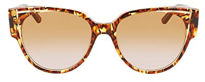 KARL LAGERFELD Damen Kl6068s Sonnenbrille, Textur/Gelb, One Size