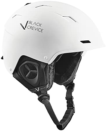 BLACK CREVICE Casco da sci GERLOS I Casco traspirante uomo e donna con fori per areazione I Casco unisex I Casco adattabile I Alta vestibilità