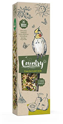 Witte Molen, Country Sticks GR Sittich Kiwi & Birne, 140 g, 3-lagig, reich gefüllt, gebacken, EIN leckerer Leckerbissen für alle Vögel
