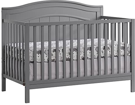 Oxford Baby Nolan 4-in-1 Convertible Crib, Dove Gray, GreenGuard Gold Certified