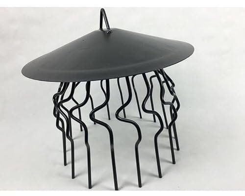 Stewart and Gibson Ltd Bird Crow Guard Guard Chimney Cowl with Canopy - Black