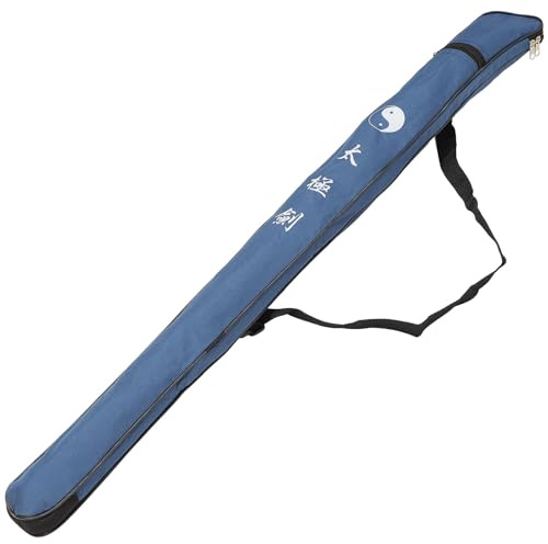 Kisangel Tai Chi Bag: Canvas Protective Cover Adjustable Strap Holder Martial Arts Prop Morning Exercise Carry‌