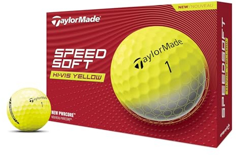 Taylormade Speed Soft Pelotas de Golf Unisex (Amarillo)