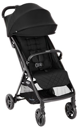 GRACO - Myavo Passeggino leggero con chiusura veloce e parapioggia - 0-22 kg, dalla nascita fino a circa 4 anni, Midnight