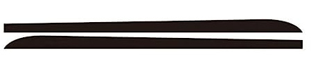 Winglet Wings Jupes Latérales 2 Pièces pour BMW 1 3 4 5 6 Série F30 F35 F31 Décalcomanies Voiture Jupe Latérale Bas Caisse Bande Autocollants Carrosserie Accessoire(Le Noir)