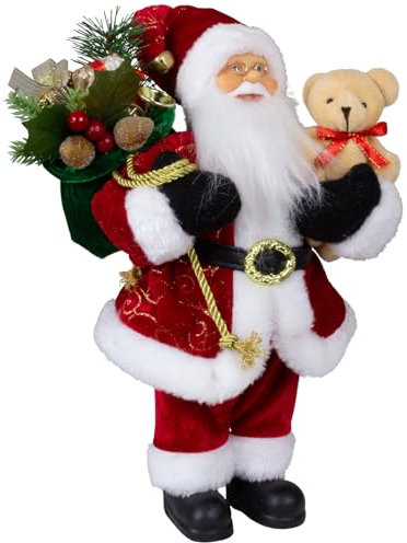 Christmas Paradise stehender Weihnachtsmann Kjeld rot Dekofigur klein (30cm)