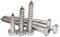 25x M5 x 25mm A2-304 Stainless Steel Coach Screw Hex Hexagon Head Wood Screws Lag Bolts Wood Masonry Brick Concrete Wall Fixing Lag Screw Bolts for Fencing Aerial Shelves