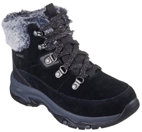 Skechers Botas de senderismo para mujer, Negro, 36 EU