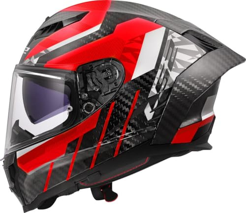 LS2, Integraler Motorradhelm DRAGON TRAX Red, L