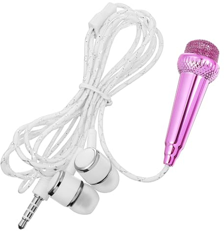 PERSELOSO Microfono Portatile Piccolo Microfono Musicale per Telefono Registrazione Vocale Facile da Usare