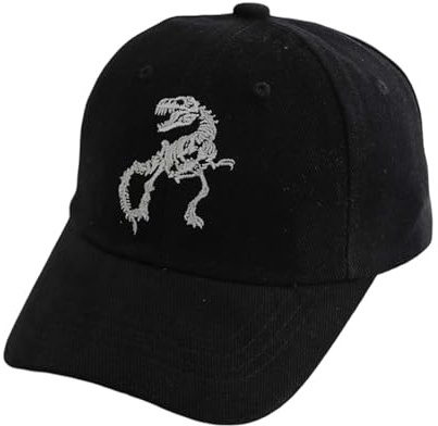 Gorro niño 6 años niño sombrero niños gorra de béisbol verano dibujos animados estampados gorras coche niña camionero niños sol niños sombrero bufanda de Navidad, Negro , 2-8 años