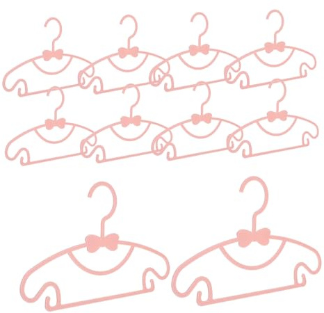 Levemolo Cintre Bébé Rose en PP pour Vêtements de Bébé, Lot de 10 Pièces Surface Lisse et Facile à Nettoyer, pour Penderie Garçon Fille et Nursery Closet