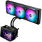 Asus ROG Ryuo IV SLC 360 ARGB - Sistema de refrigeración líquida todo en uno para CPU; tubos más cortos; pantalla AMOLED curva de 6,67 pulgadas que admite vídeo o información personalizada del sistema