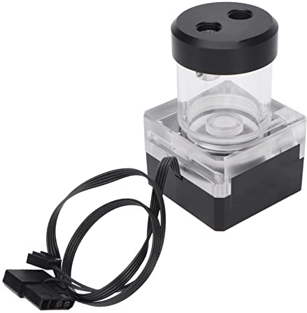 POENVFPO di Raffreddamento Liquido CPU 550L / H 10W Discussione della Pompa 'acqua da 12 V con Testimone della Pompa da 3,5 M G1 / 4 per Overclockers e Giocatori Neri Acrilici