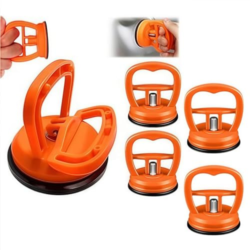 4 Stück Auto Dent Saugnapf Dent Abzieher Dellen Saugnapf Saugheber Vakuumsauger Beulenzieher Auto Dellenzieher Auto Vakuum Saugnapf Saug Heber für Auto Dellen Handy, Glasscheiben, Laptop