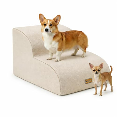 Gimars Escalier pour Chien 2 marches Beige