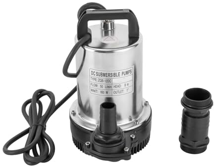1 Outlet Submersible Pump DC 12V 160W Electric Deep Well Water 50L/min 8m Lift 3000Rpm Stainless Steel Supply Highly Efficient Comprehensive