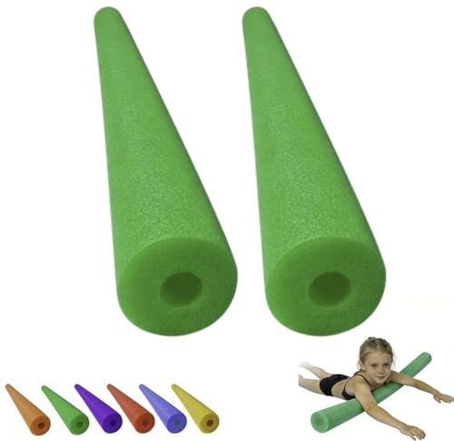 2 Stück Schwimmnudel Mit Loch, Poolnudel Schaumstoff, Flexible Schwimmstange, Weich Schaumschlauch, Pool Noodle, Schwimmnudel Trainingsgerät, Schwimmbecken Schaumnudeln Für Kinder, Erwachsene(E)