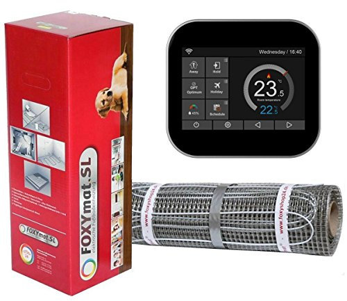 elektrische Fußbodenheizung FOXYMAT.SL RAPID (200 Watt pro m²) mit Thermostat FOXYREG SPS, Komplett-Set, 3.5 m² (0.5m x 7m)