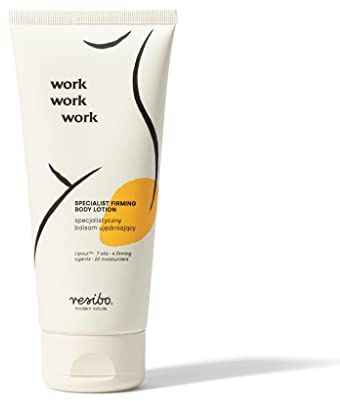 Resibo, lozione per il corpo rassodante Work Work Work, lozione per il corpo rassodante, lozione per il corpo da donna, anti-cellulite, crema per smagliature, lozione per il corpo da donna, 200 ml