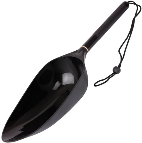 FOX Large Baiting Spoon - Cuchara de Lanzamiento para la Pesca de Carpa, Llana para boilies y Alimentos para Carpa, cucharas de alimentación
