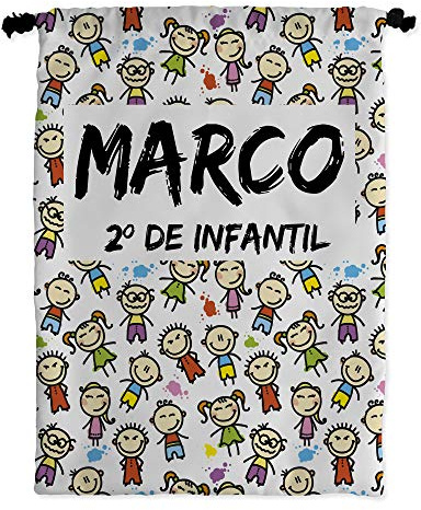Borsa porta merenda personalizzata con nome Ritorno a scuola Vari motivi Kids