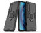 FanTing Case for Oppo Find X2 Pro, Rugged and shockproof,with mobile phone holder, Cover for Oppo Find X2 Pro-Black