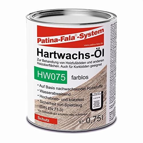 Patina-Fala HW075 Hartwachsöl 0,75 L - Imprägniermittel für Holzfußboden und Holzoberflächen