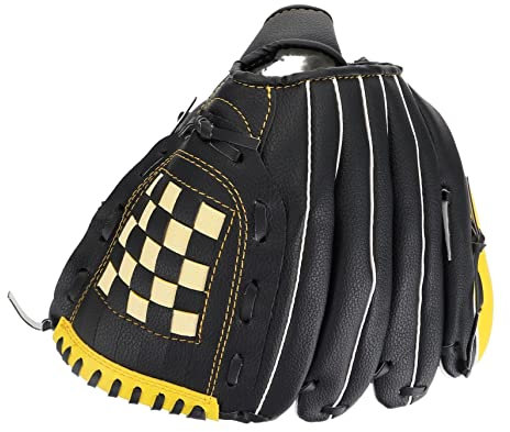 Toddmomy 1stück Praktischer Baseball Und Softballhandschuh Für Herren Langlebig Und Komfortabel Gelb-schwarz Für Training Und Outdoor-Sport