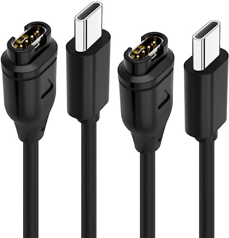 USB C Ladekabel Kompatibel mit Garmin UHR Ladekabel Fenix 5 5S 5X Plus 6 6S 6X Pro 7 7S 7X,Forerunner 745 935 945 45 45S 245 Music,Instinct,Approach S10 S40 S60 S12 S42,Vivoactive 3 4 4S Venu 2-Stücke