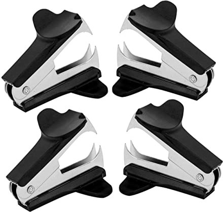 MAGICLULU 4stücke Metall Hefter Entferner Kleine Heftklammer Puller Handheld Werkzeug Entfernen Heftklammern Student