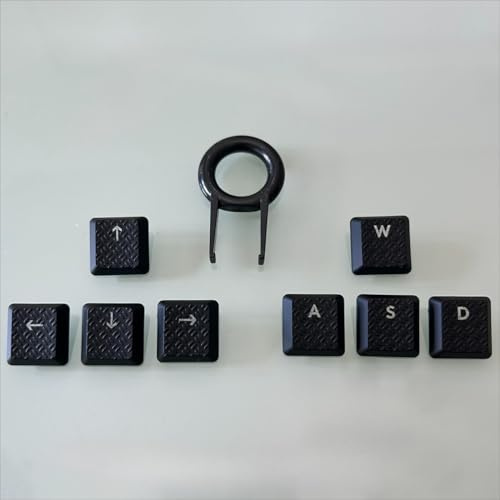 Game specific anti slip keycaps suitable compatible with Logitech G913 G915 G815 G915TKL mechanical keyboard (8 keycaps with black texture)