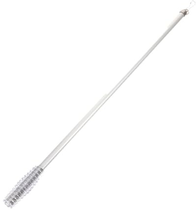 MAGICLULU Kunststoff-Vorhang-Zugstab – Ösen-Vorhang-Zugstange Unsichtbarer -Zugstab zum Öffnen Und Schließen von Vorhängen 60 cm Silberfarben