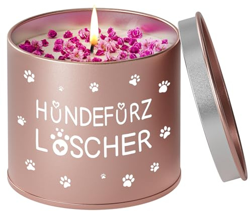 PRSTENLY Geschenke für Frauen, 9OZ Lavendel Duftkerze - Hundefurz Löscher | Geburtstagsgeschenk für Frauen, Lustiges Geschenk für Frau Freundin Hundebesitzer Hundemama zum Geburtstag Weihnachten