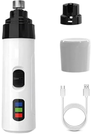 Coupe-ongles pour chien silencieux, lime à ongles électrique super silencieuse, broyeur à ongles rechargeable pour animaux de compagnie, griffes d'animaux de compagnie