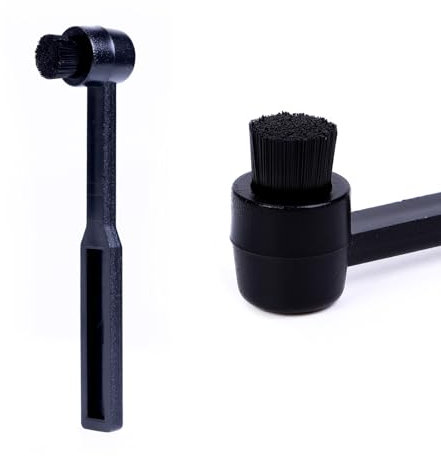 sdroceRyaM Vinyl Record Player Cleaning Round Brush Turntable Phono Cartridge Anti-Static Stylus Brush/Needle Cleaner Tool