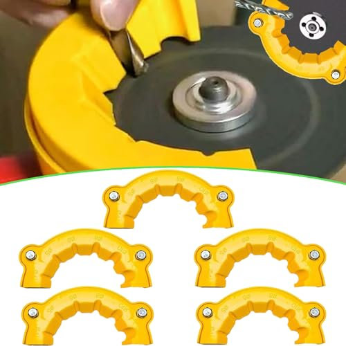 2025 New Drill Bit Sharpener-Grinding Attachment, Multi-Specification Drill Bit Grinding Attachment, Drill Sharpener for All Bits, Professional Grinding Tool for Bench Grinder Sharpening Jig (5pcs,1)