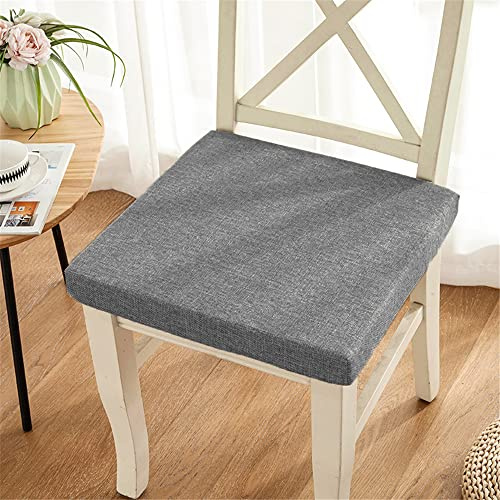 ANWEALTH Indoor Stuhlkissen Memory Foam-Sitzkissen für Sessel rutschfeste Stuhlpolster Sitzerhöhung bequemes Sitzpolster für den Innen und Außenbereich Auto Büro Sofa (50 x 50 x 5 cm dunkelgrau)