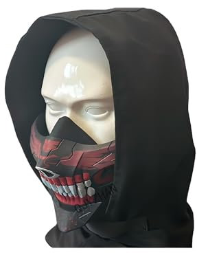 Airsoft Paintball Schädel MaskeTaktische Balaclava Halbmaske Maske Für Outdoor Sport CS Airsoft Paintball Skifahren Schutz Cyberpunk Maske (Schwarz)