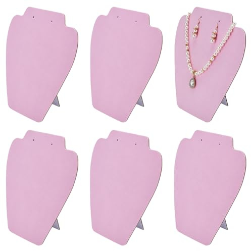 FINGERINSPIRE 6 Stück Schmuckständer Für Halsketten Aus Samt 20cm Hoch Distel Halter Für Ohrringe Anhänger Ketten Schaufensterpuppe Modell Halsketten Halter Aufbewahrungsregal Für Schmuckanhänger