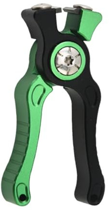 Folpus Tijeras para Pesca, Herramienta Compacta para Cortar Sedal, Verde Claro Negro