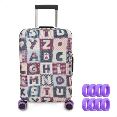 lemgyiamz Funda Maleta, Funda para Maletas, Fundas Maletas de Viaje, Talla S con Protección para Ruedas Elástica Lavable Reutilizable Adecuada para Equipaje de Mano de 18 a 21 Pulgadas