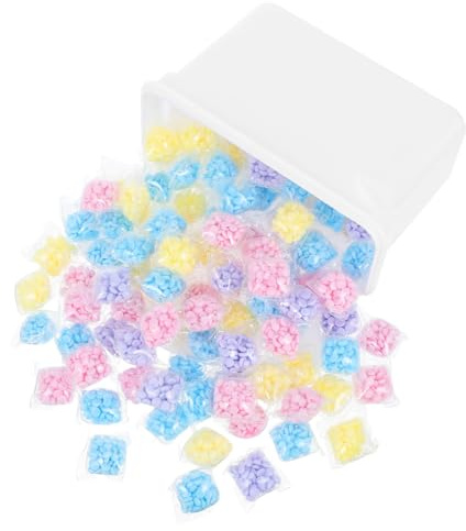 Healvian 100piezas Perlas Potenciadoras Del Aroma Ropa Detergente Líquido Para Eliminar Olores Perlas Suavizantes Para Lavadora De Baño