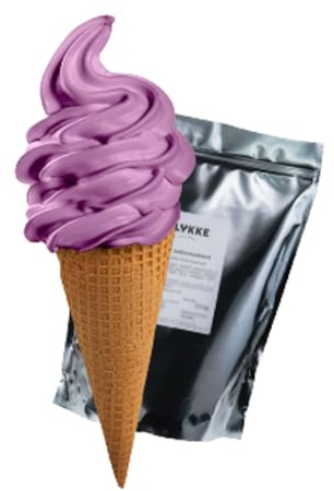 Softeispulver Heidelbeere 2,5kg | 7-9 Liter fertige Mischung | Eis Pulver für Softeismaschine - cremiges Softeis für Zuhause & Gastronomie - Eispulver mit Heidelbeergeschmack