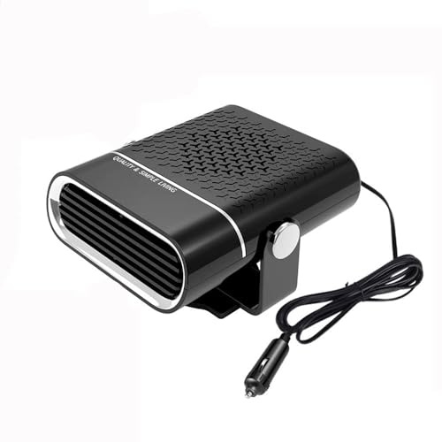 Mokeum Portable Car Heater, Auto Heater Fan for 12V 150W Heater Quickly Defrost Defogger Demister Heat Cooling Fan Auto Dryer Windshield Defroster Plug in Cigarette Lighter