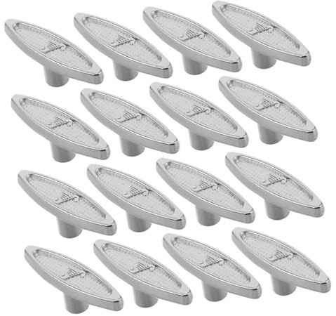 Sosoport 20pcs Music Box Turning Keys Silver T Bar Winding Tool for Music Box Mechanism Maintenance Metal Replacement Parts for Repair