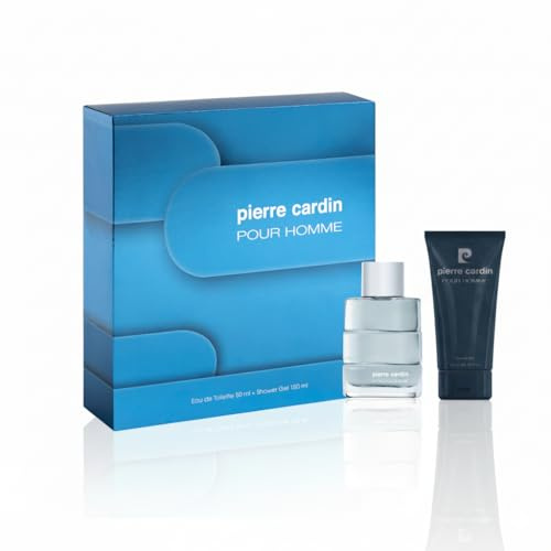 Pierre Cardin Coffret Homme Pour Homme EDT 50ml Boisé Aromatique | Coffret Enfant - Musc Fruité - Abricot - Dès 3 Ans