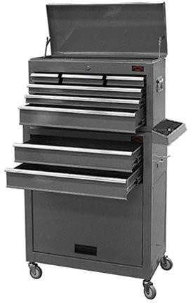 Dirty Pro Tools™ LARGE TOOL CHEST WITH SIDE TRAY TOP CABINET TOP BOX AND ROLLCAB BOX