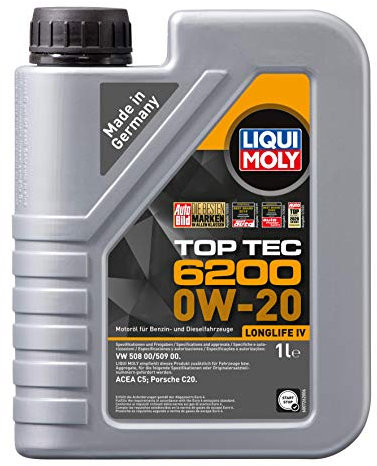 LIQUI MOLY Top Tec 6200 0W-20 | 1 L | Synthesetechnologie Motoröl | Art.-Nr.: 20780